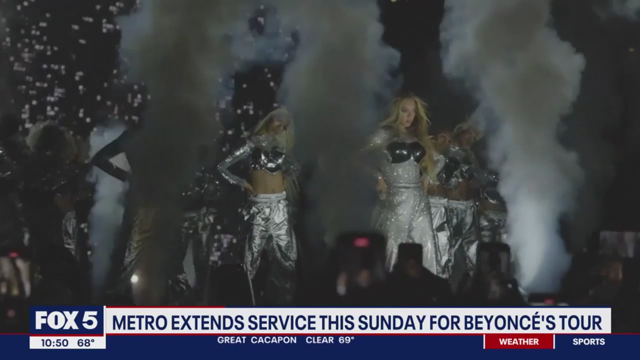 Metro extends service this Sunday for Beyoncé's tour