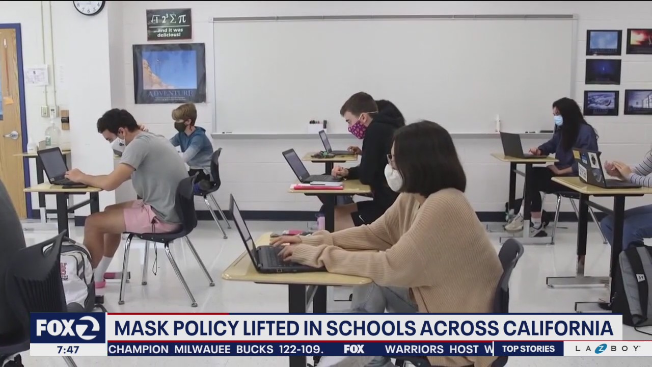 Mask policy lifted in schools across California