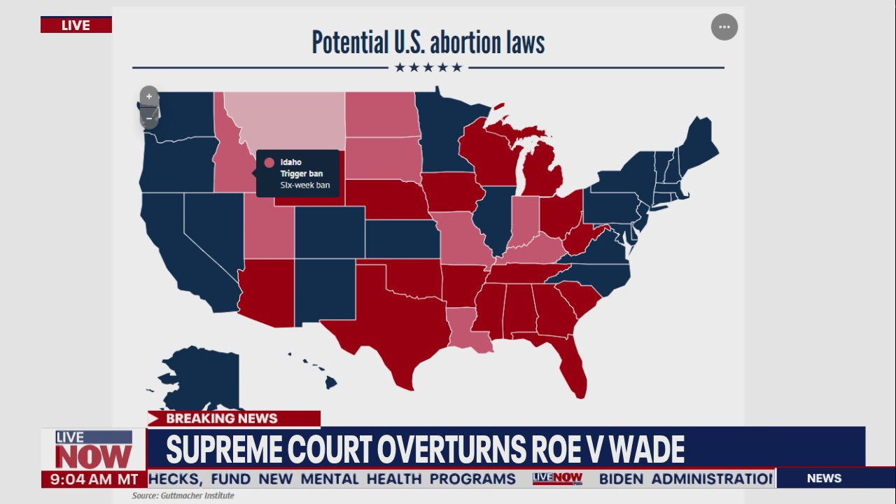 State by state: Where abortion will be illegal after Supreme Court Dobbs v. Jackson ruling