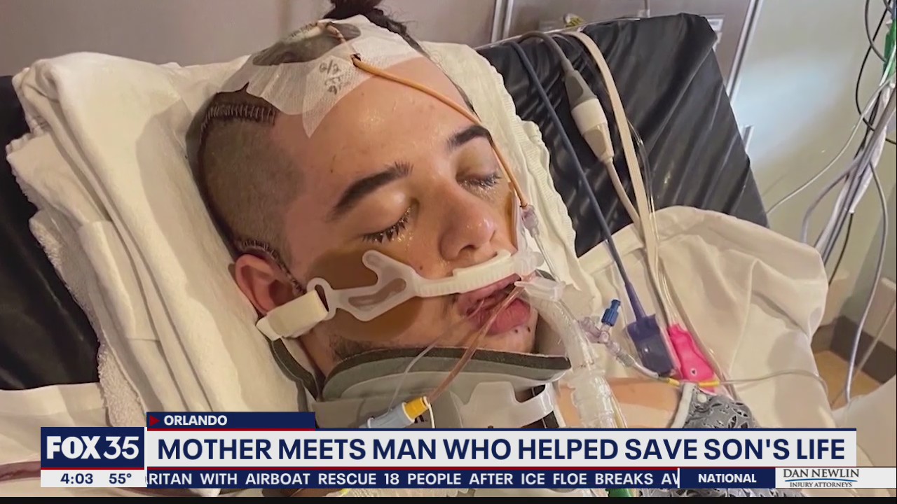 Mother of teen in coma after hit-and-run meets witness who helped save his life