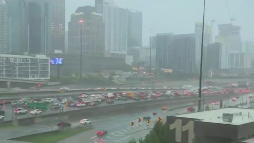 Midtown Atlanta sees strong storms