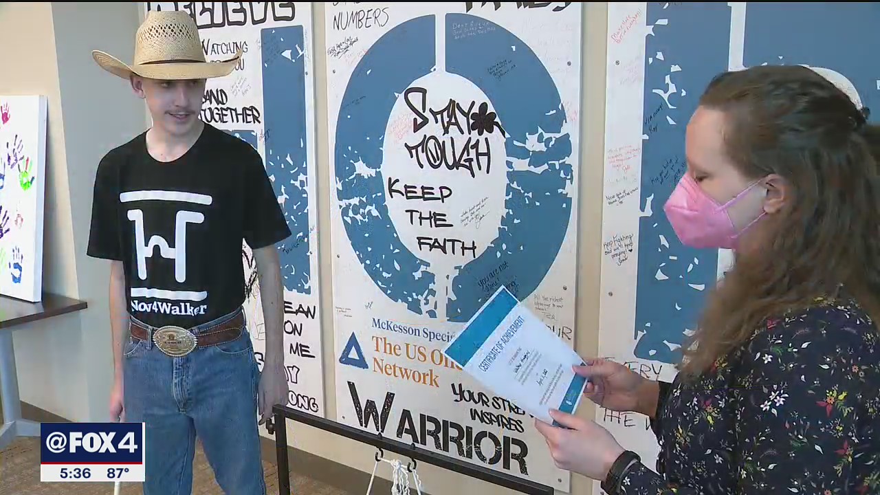 Texas teen becomes 3,000th patient to receive cancer treatment at Las Colinas therapy center