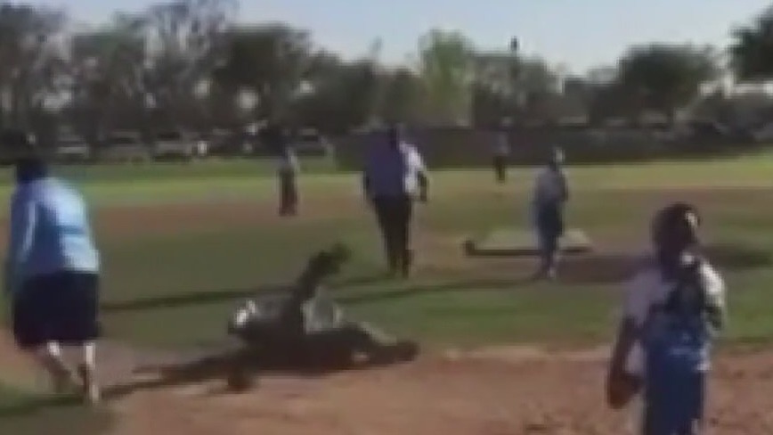Caught on camera: Youth baseball coach pushes umpire to the ground