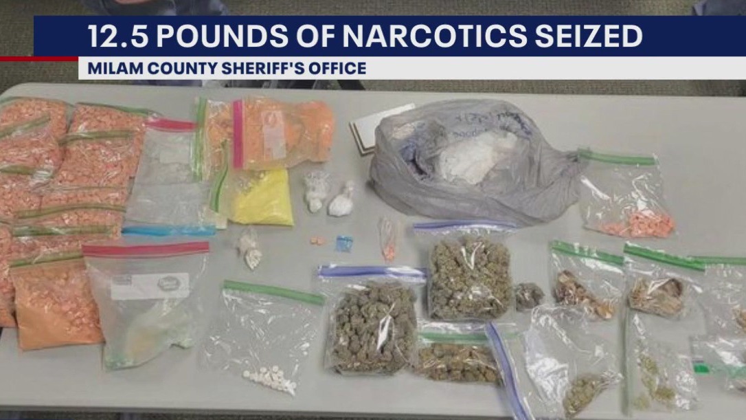 12.5 pounds of narcotics seized in Milam Co.