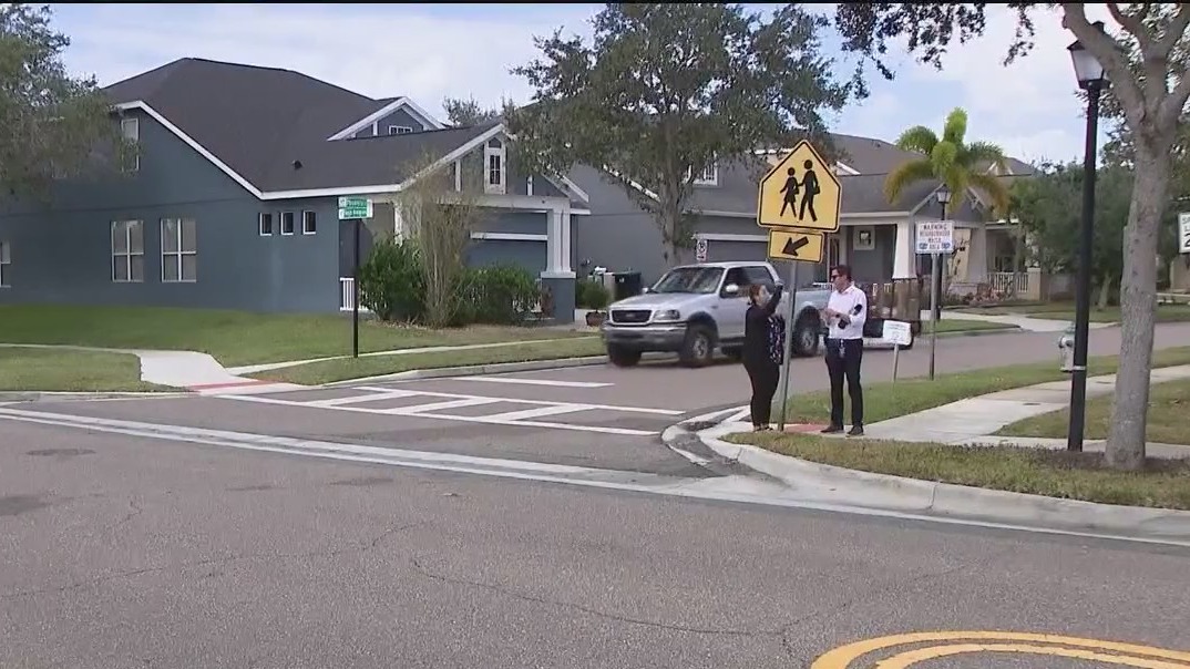 Orlando child hit on way to school