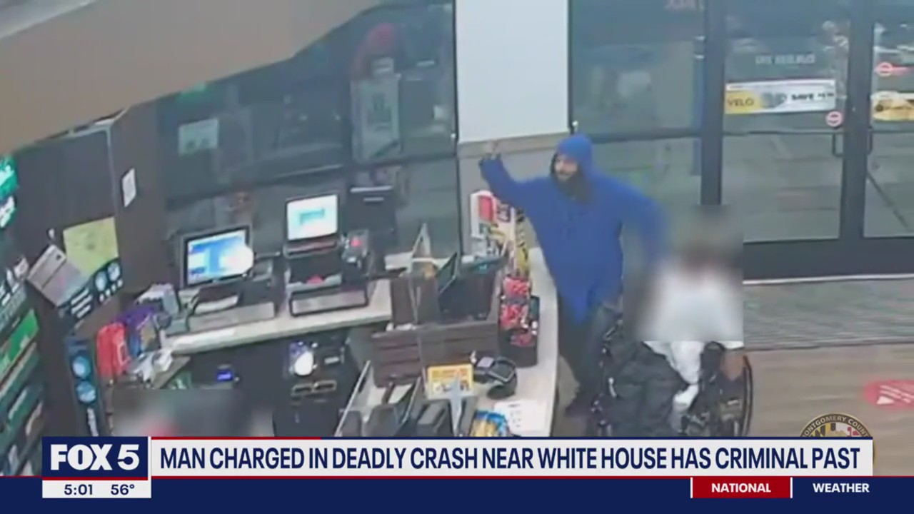 Man charged in deadly crash near White House has criminal past