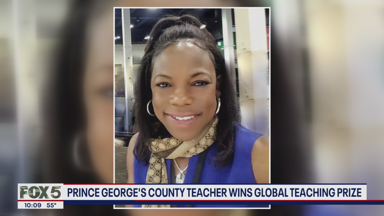 Prince George's County teacher wins Global Teaching Prize