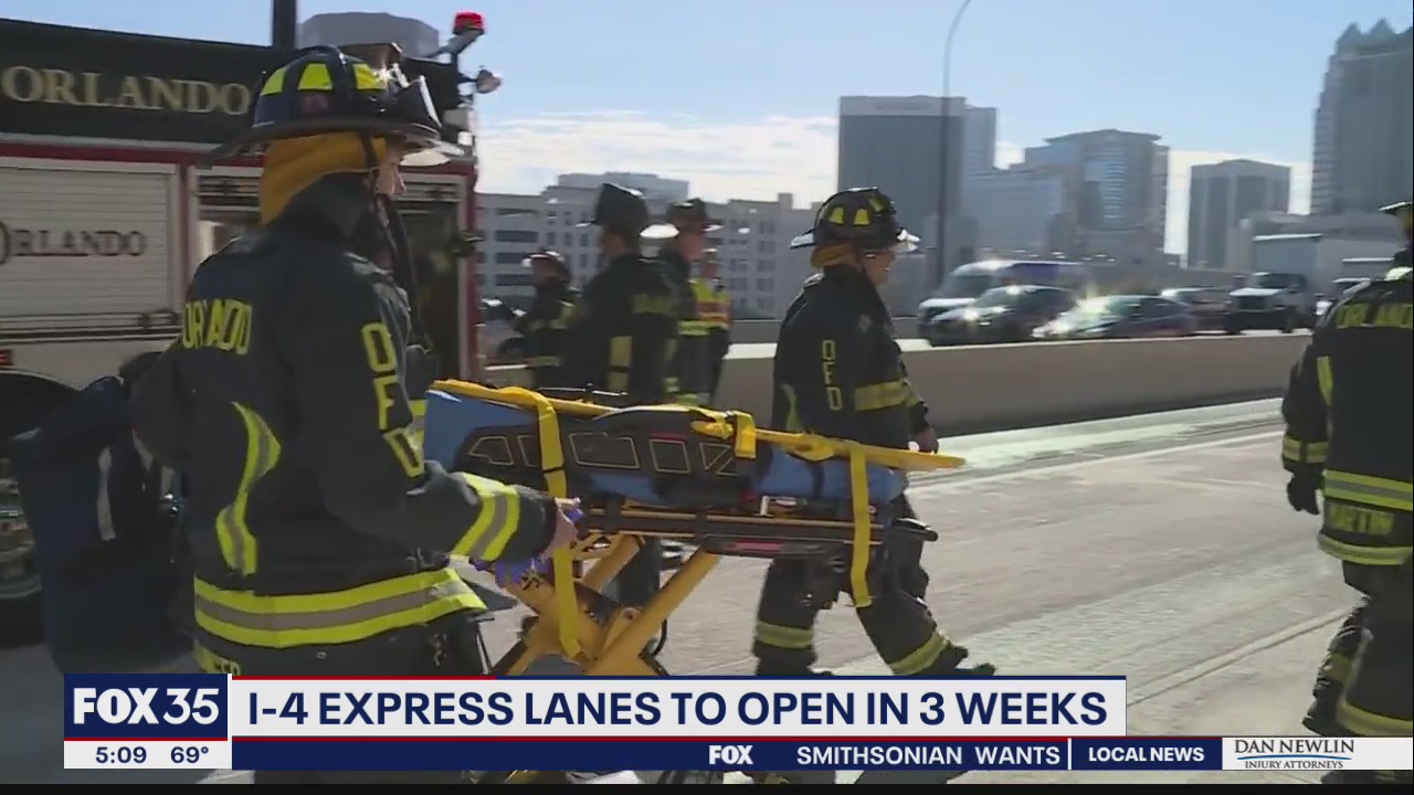 FDOT conducts mock rescue drills on I-4 Express lanes ahead of opening