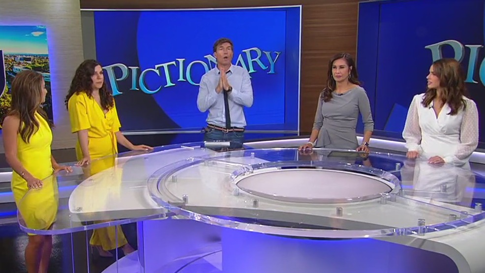 Good Day LA crew plays Pictionary