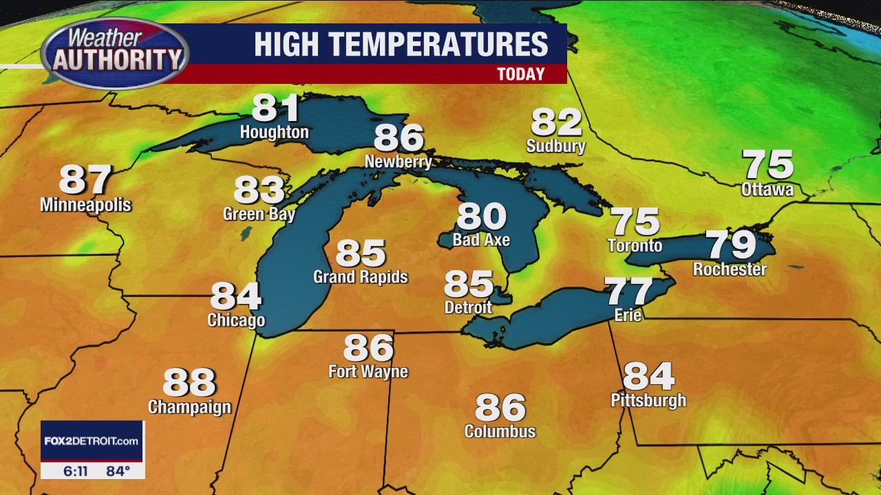 Perfect weather coming for first week of June