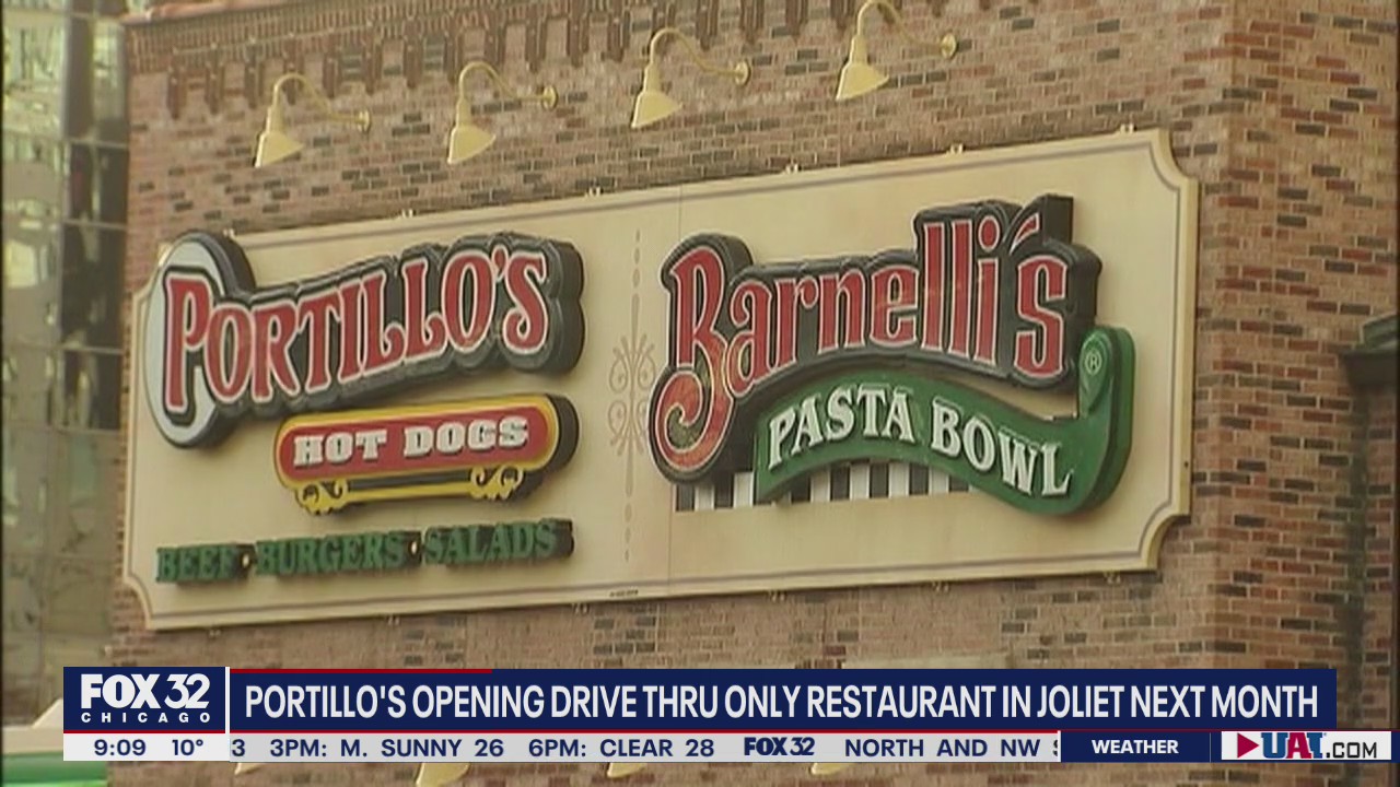 Portillo's Joliet: Patrons will only be able to pick-up food, no indoor dining available