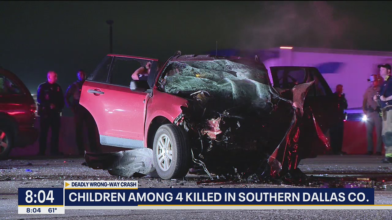 Children among 4 killed in southern Dallas County crash