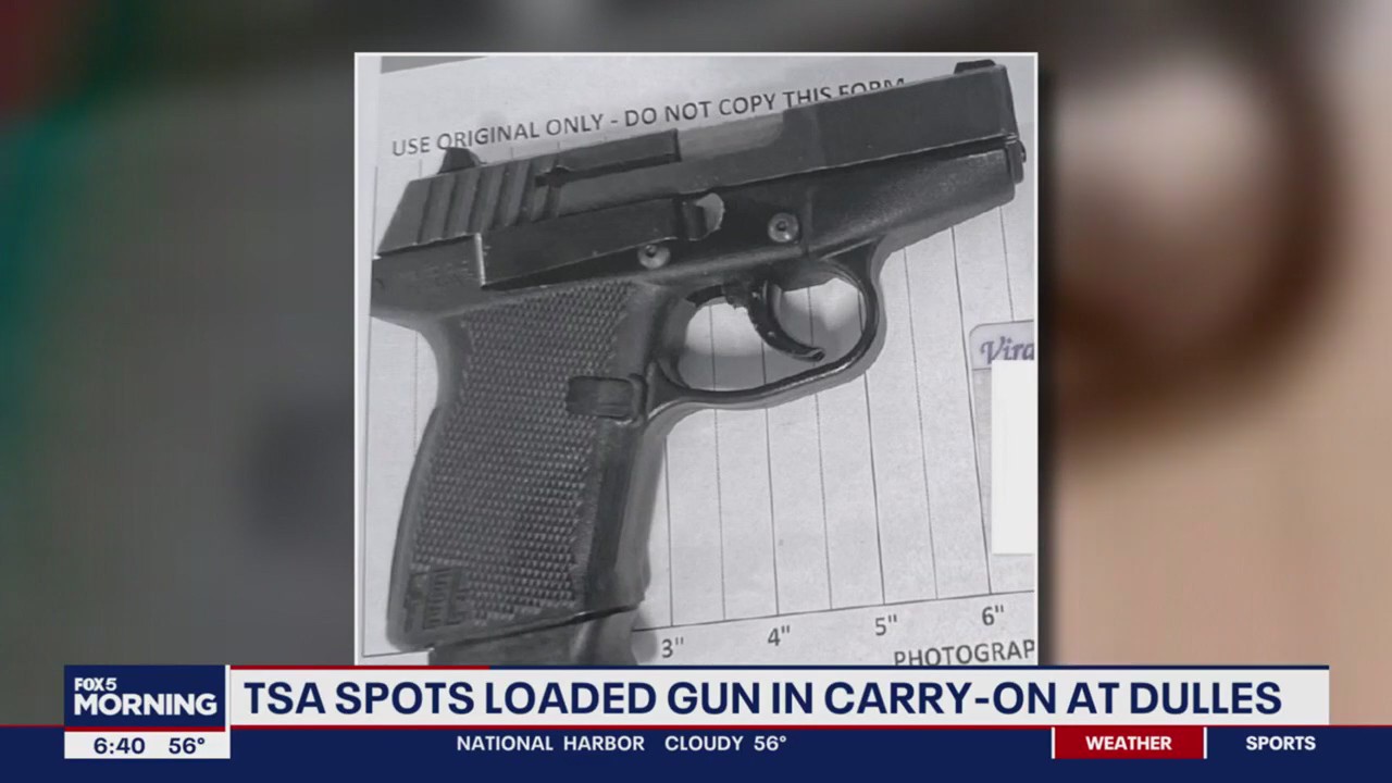 Man stopped from carrying loaded gun onto flight