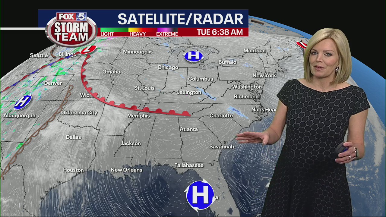 Tuesday morning weather forecast