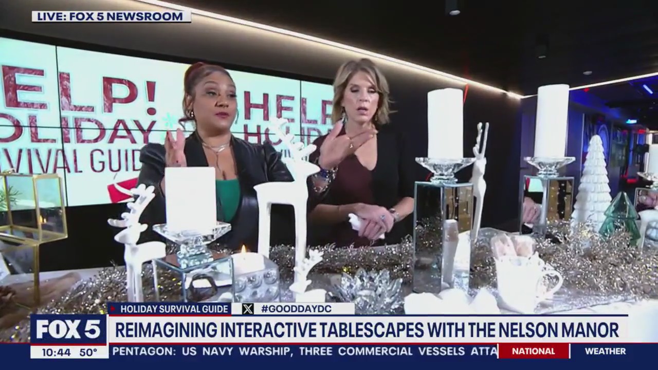 Holiday interactive tablescape designs