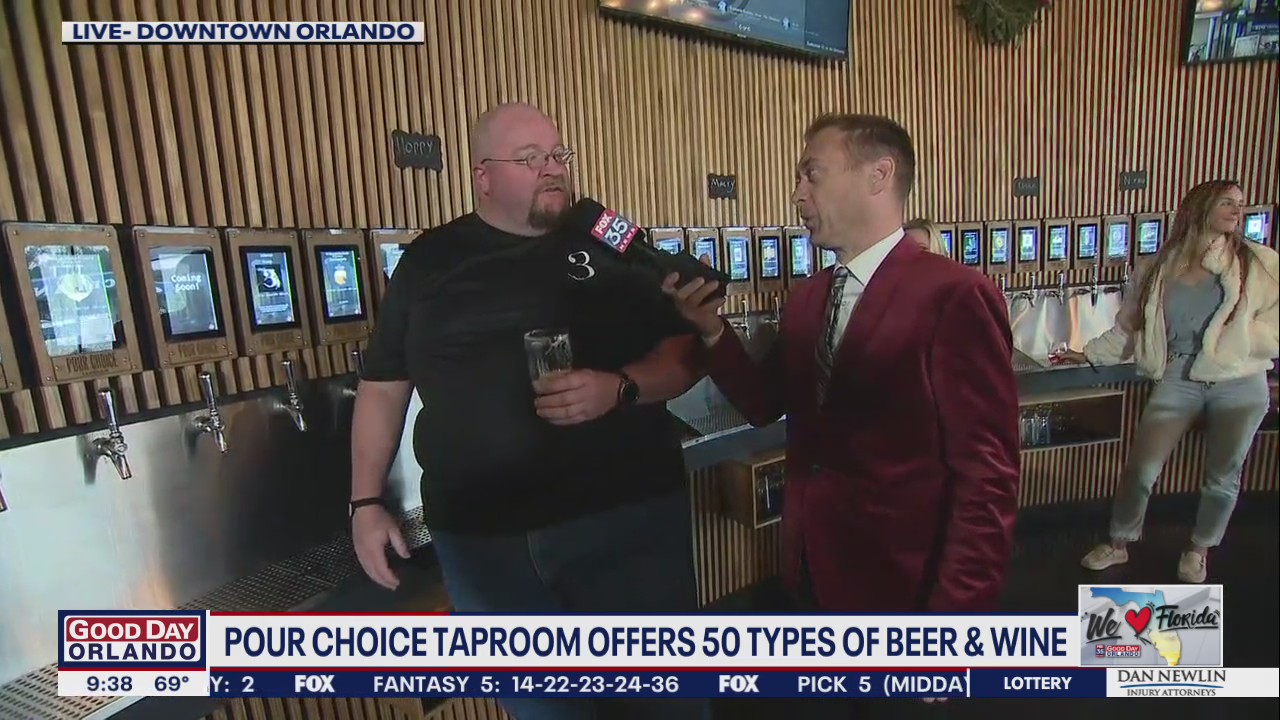 Pour Choice Taproom offers 50 types of beer and wine