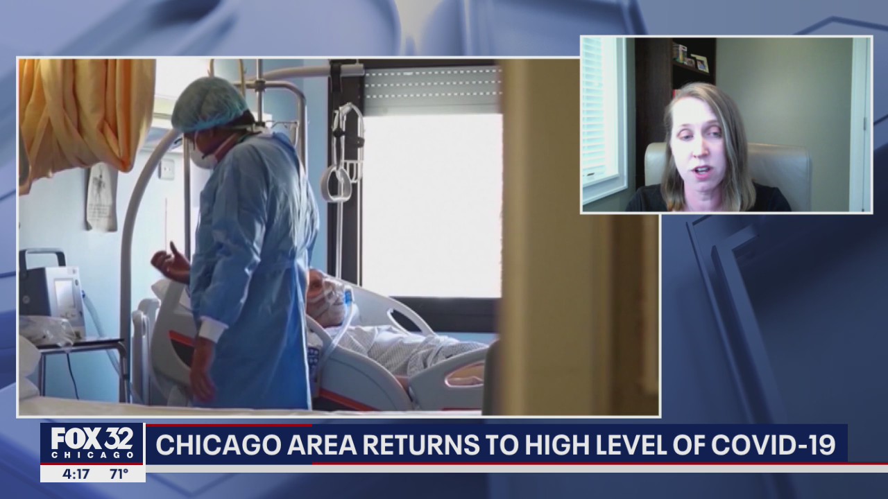 Chicago area returns to high level of COVID-19