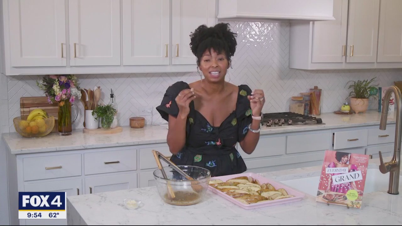 Jocelyn Delk Adams cooks up Greek lemon potato wedges
