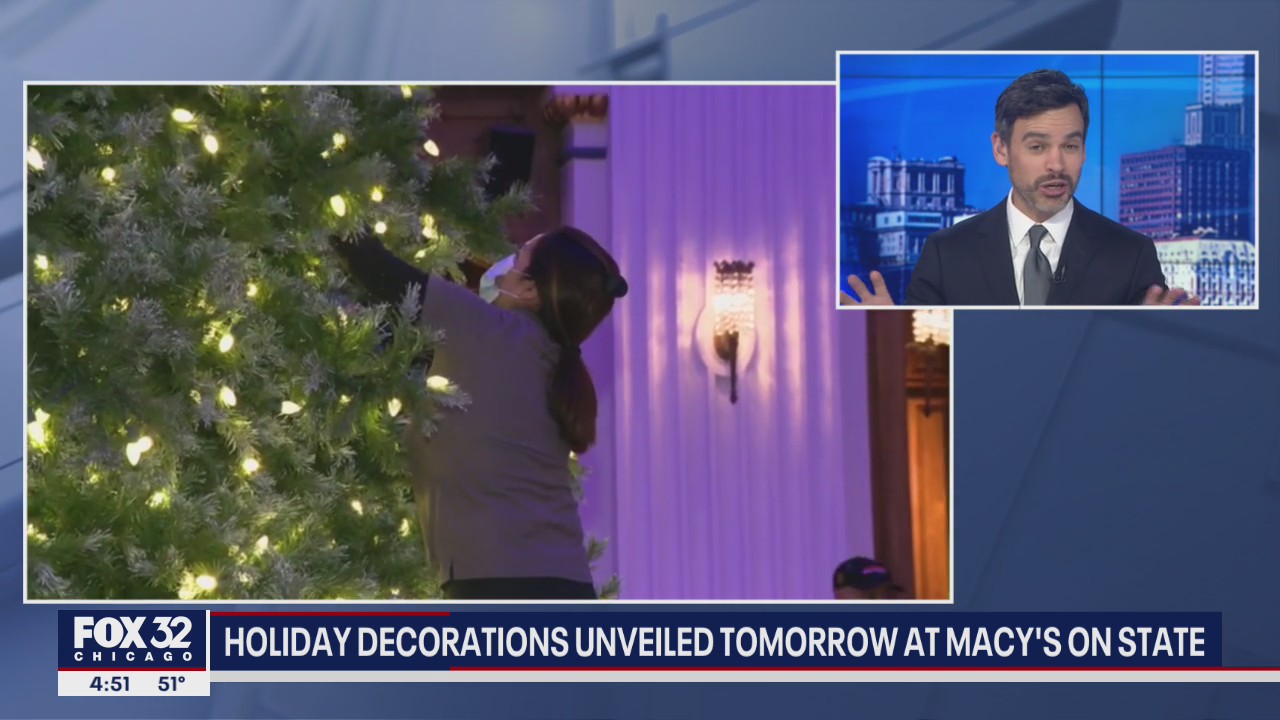 Holiday decorations to be unveiled Saturday at Macy's on State