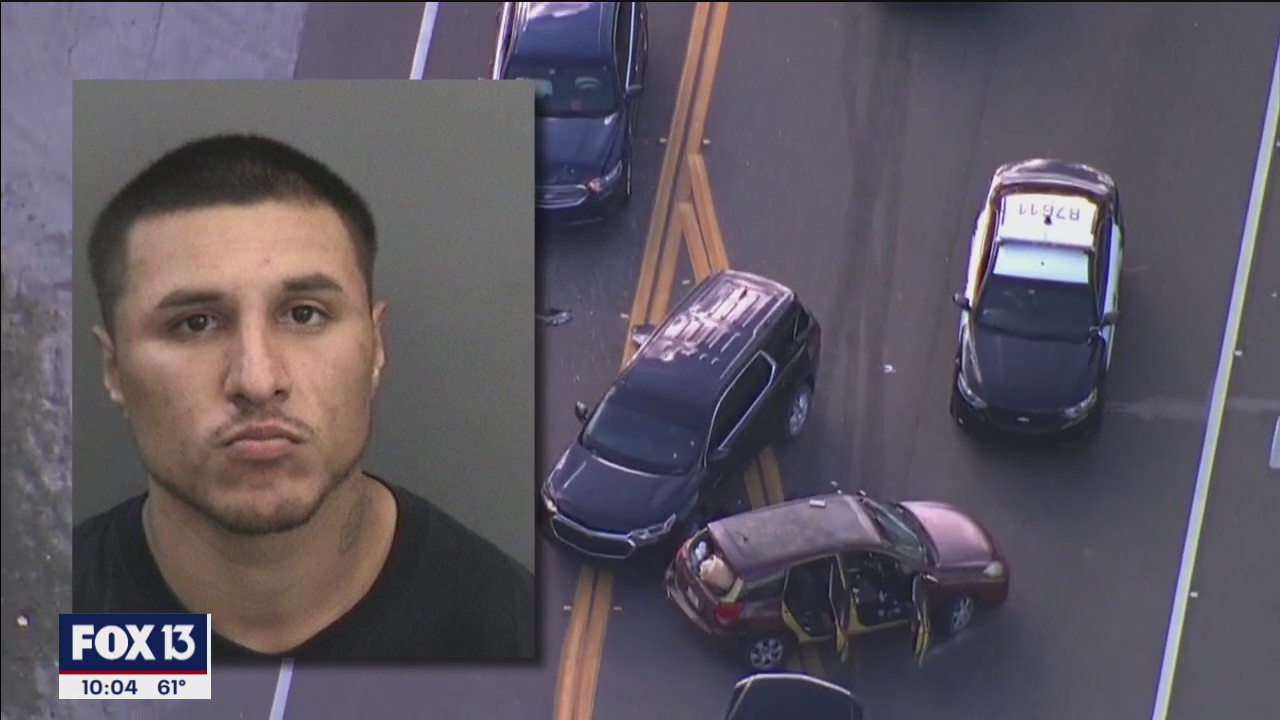 Man arrested after chase, shootout