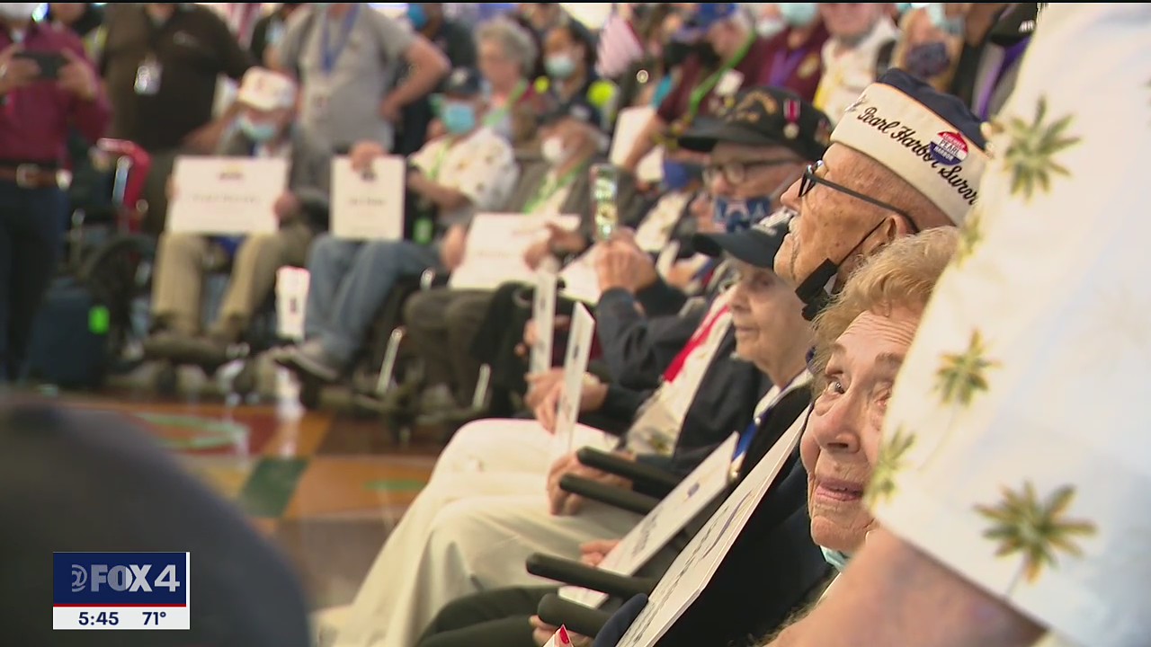 WWII veterans leave DFW to mark 80 years since Pearl Harbor attack
