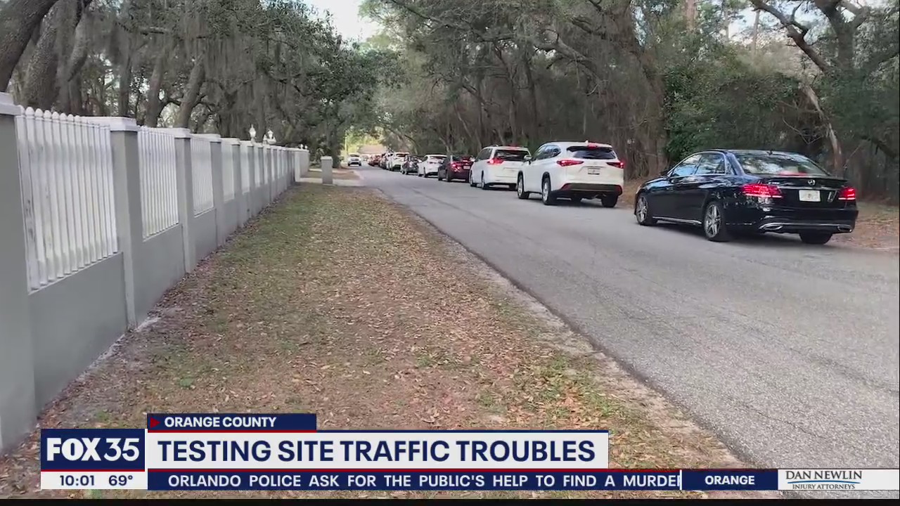 COVID-19 testing site traffic troubles