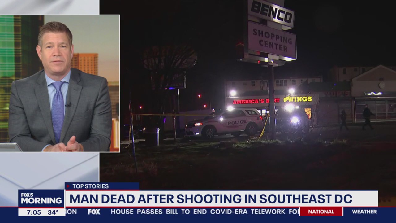 Maryland man killed in Southeast DC shooting