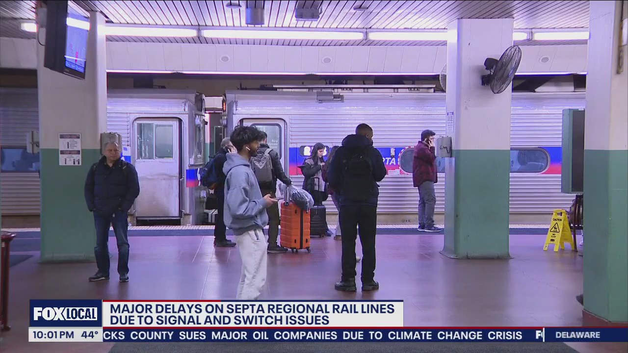 Major delays on SEPTA Regional Rail due to signal, switch issues