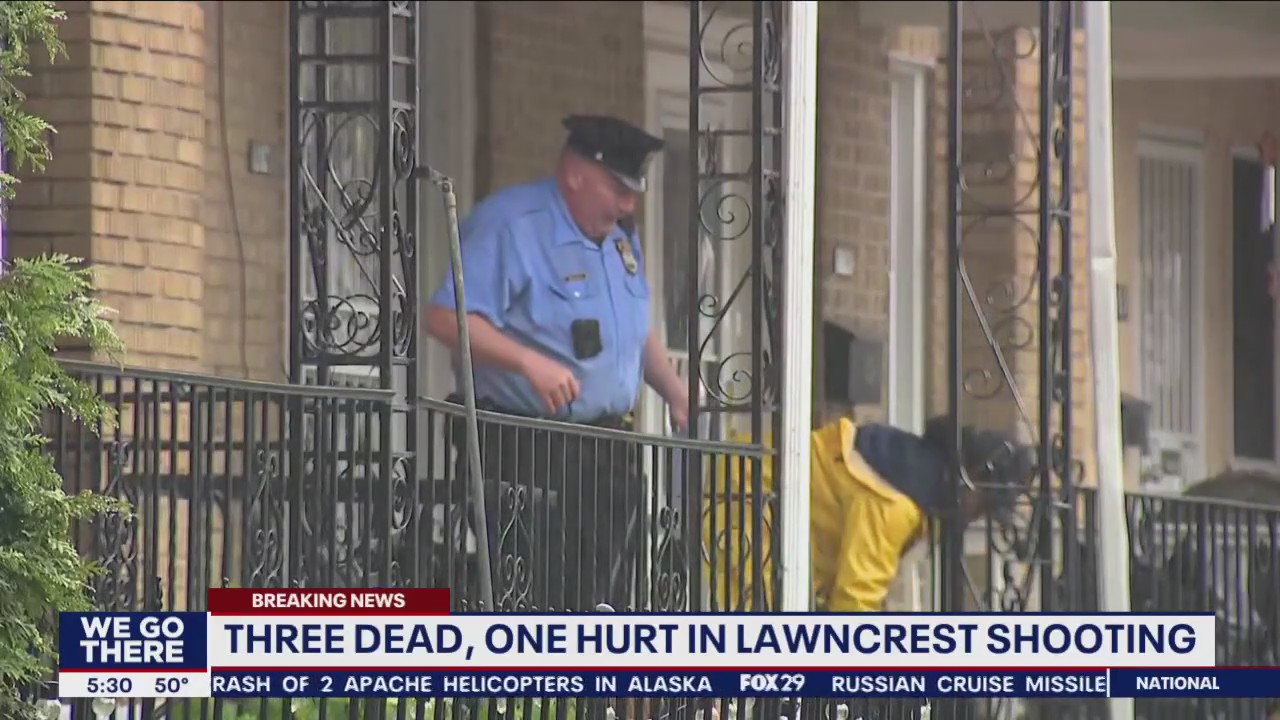 Daytime shooting in Lawncrest leaves 3 dead, 1 injured, police say