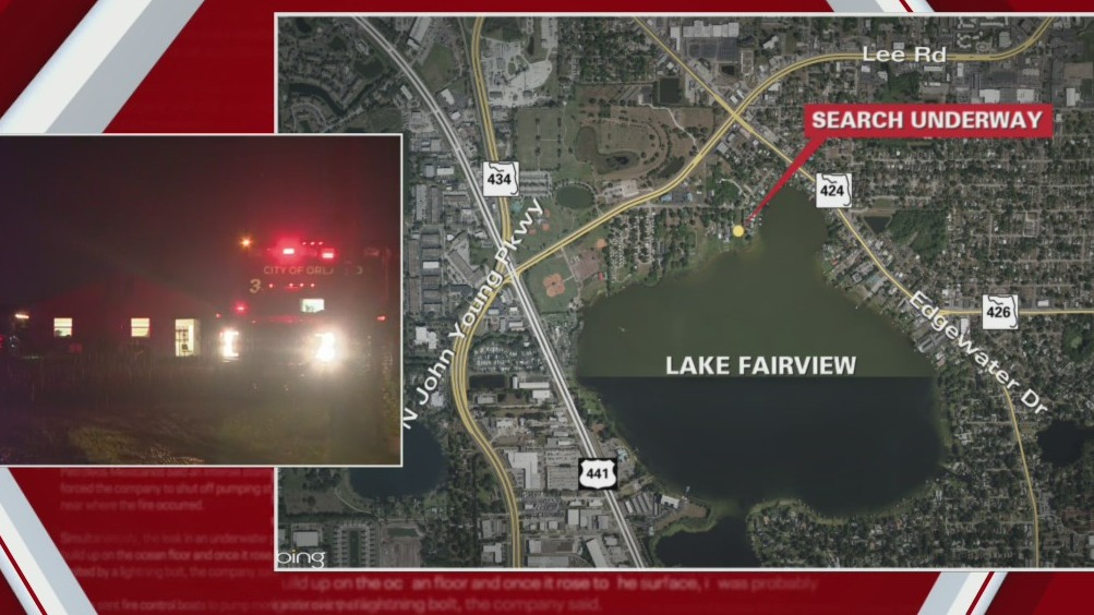 Child missing after boat capsizes at Lake Fairview in Orlando
