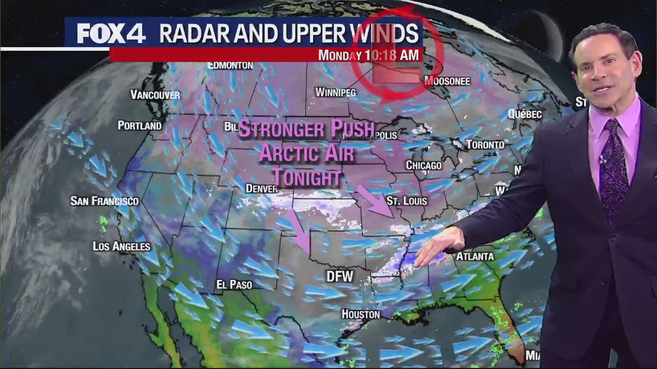 Dallas weather: January 15 late morning forecast