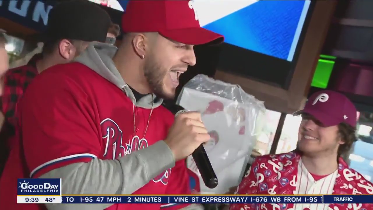 Local rapper Archie performs Phillies-themed rap song