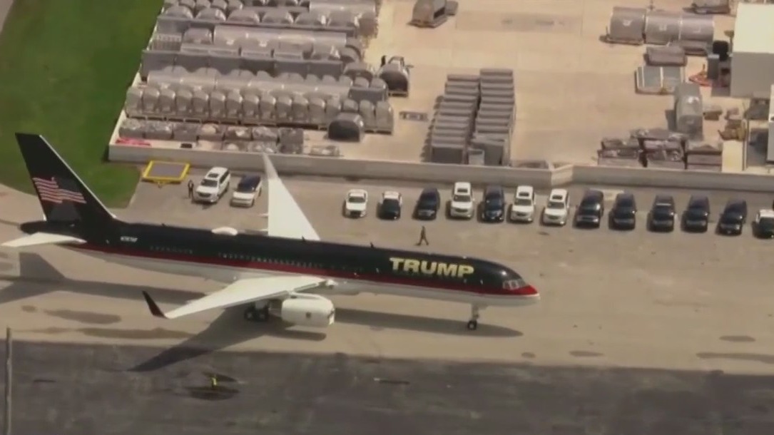 Trump arrives in Miami ahead of Tuesday arraignment