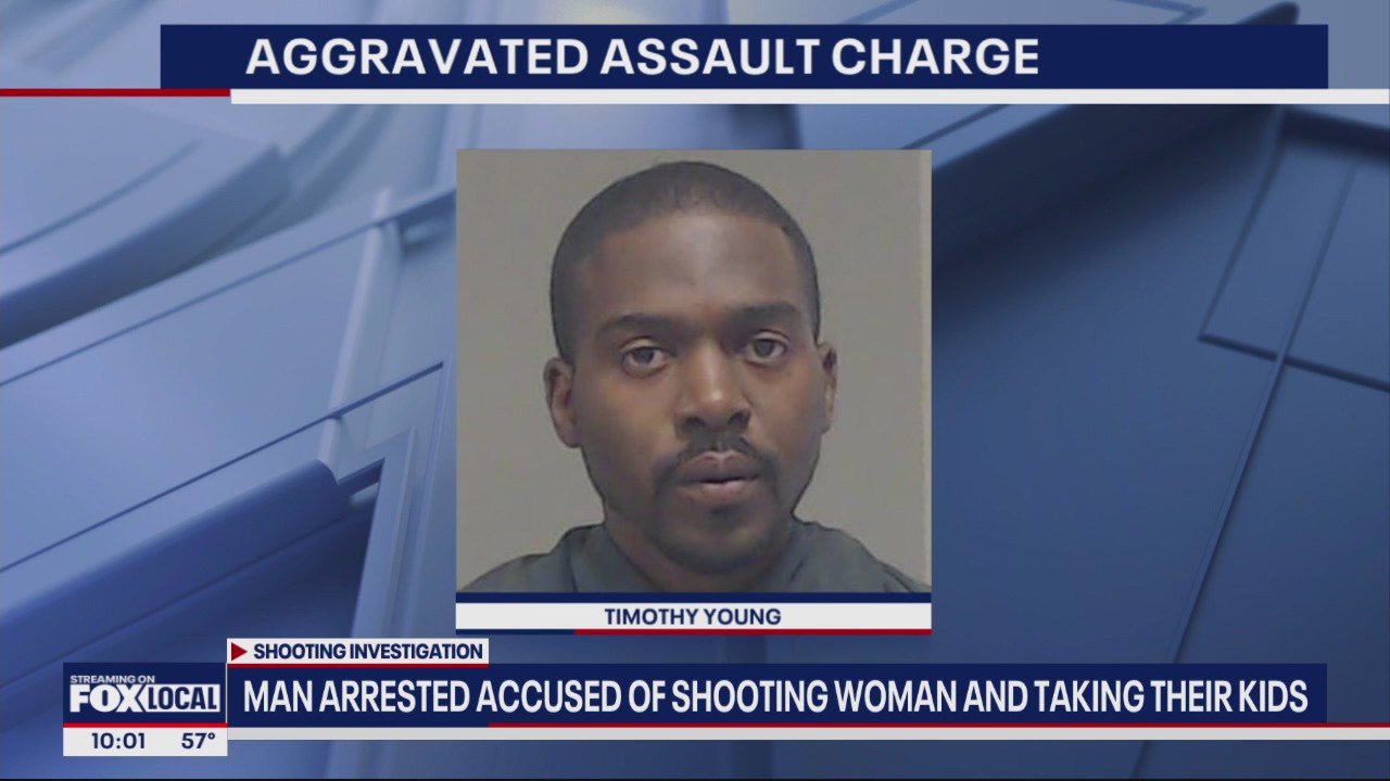 Man accused of shooting woman, taking his 3 kids