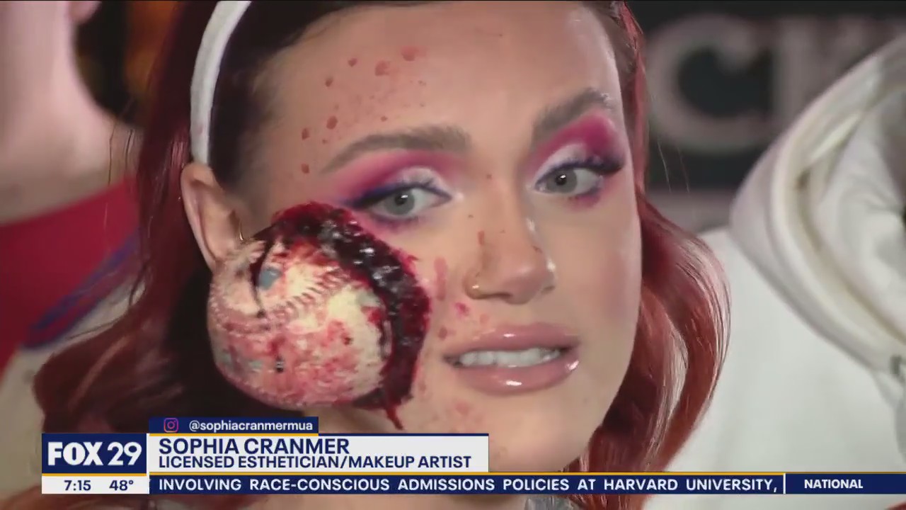 A Phillies Halloween: Makeup artist shows her Phillies pride with unique costume