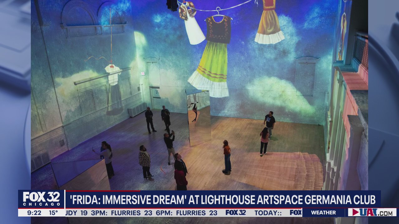 'Frida: Immersive Dream' exhibit comes to Chicago's Lighthouse Artspace Germania Club