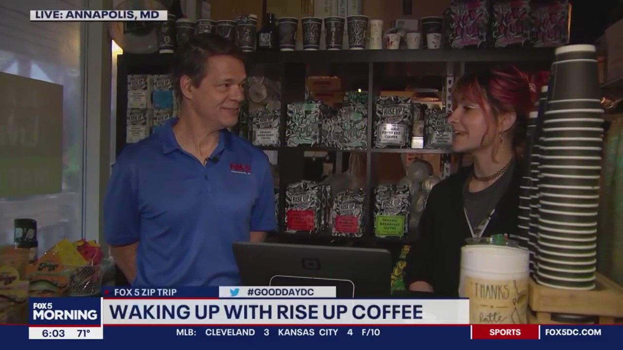 Waking up with Rise Up Coffee!