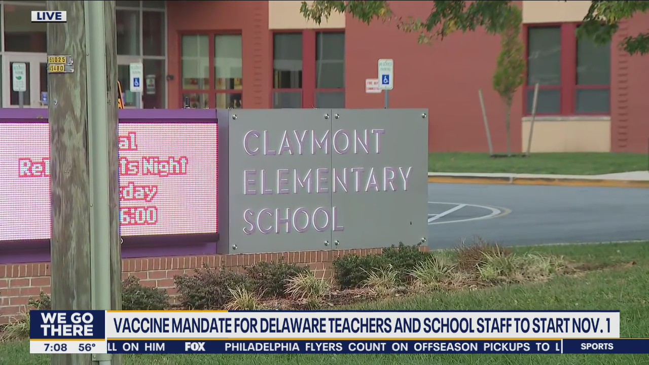 Vaccine, testing mandate for Delaware teachers and school staff to start Nov. 1