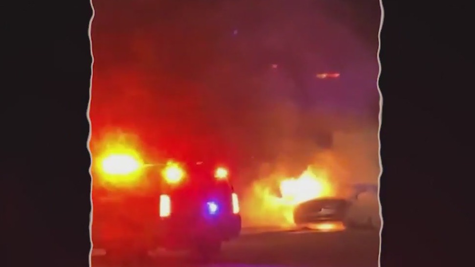 Neighbors left stunned after learning a burning car could be linked to a homicide