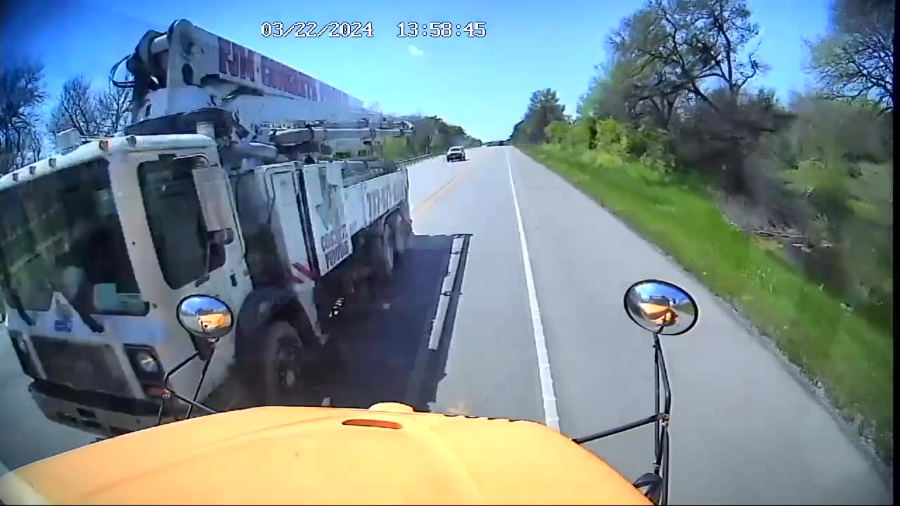 Hays CISD releases video of school bus crash