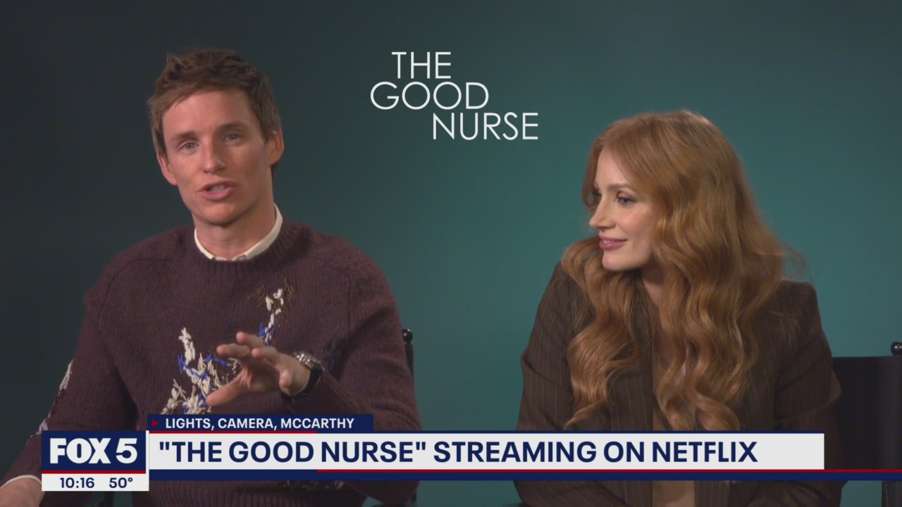 Eddie Redmayne, Jessica Chastain talk "The Good Nurse," Academy Awards