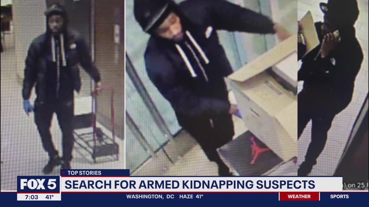 DC police searching for armed kidnapping suspects