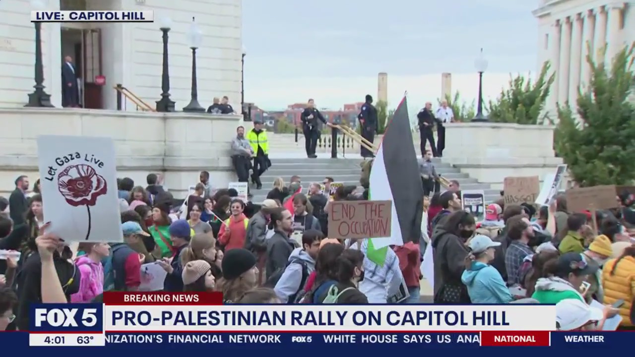 Jewish Voices for Peace call for ceasefire at Capitol Hill protest