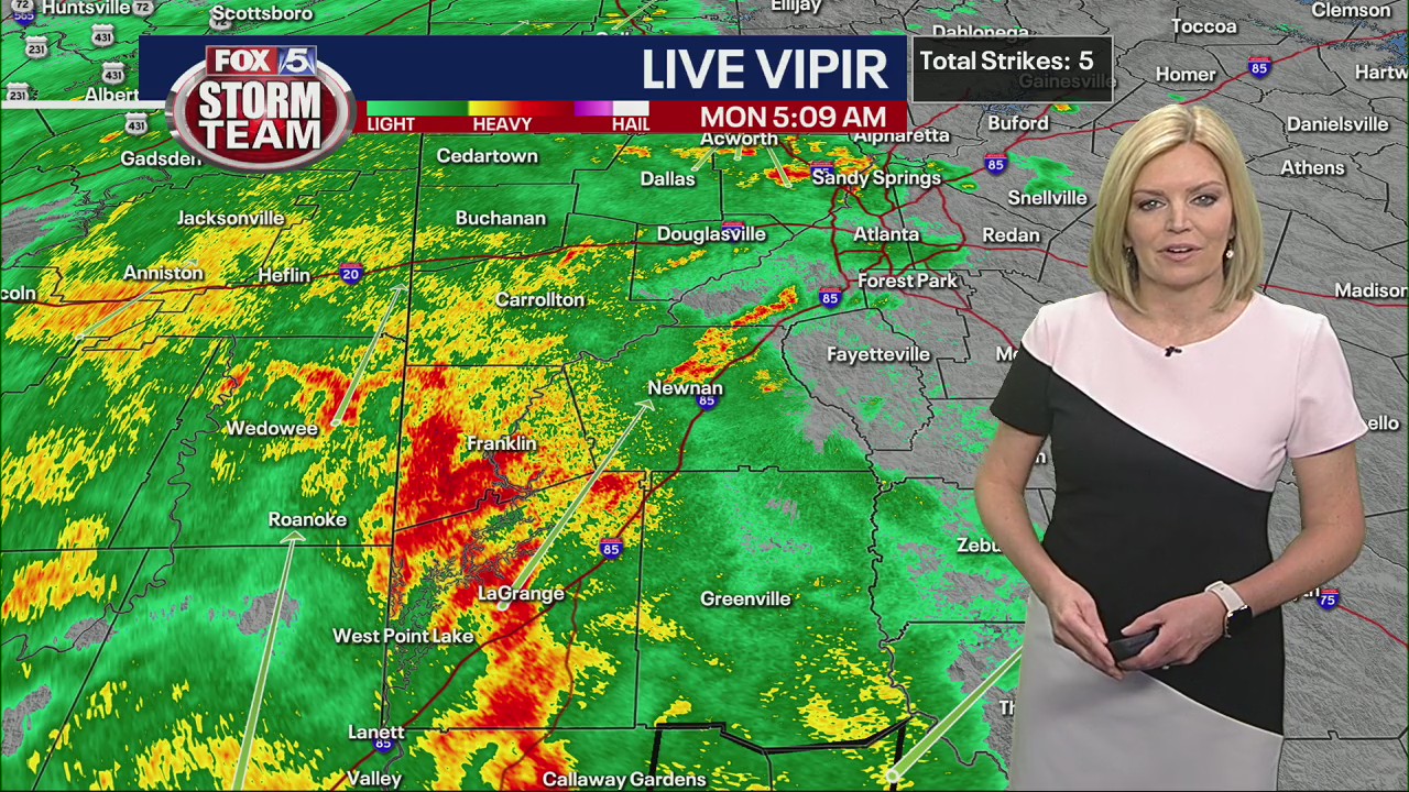 Monday morning weather forecast