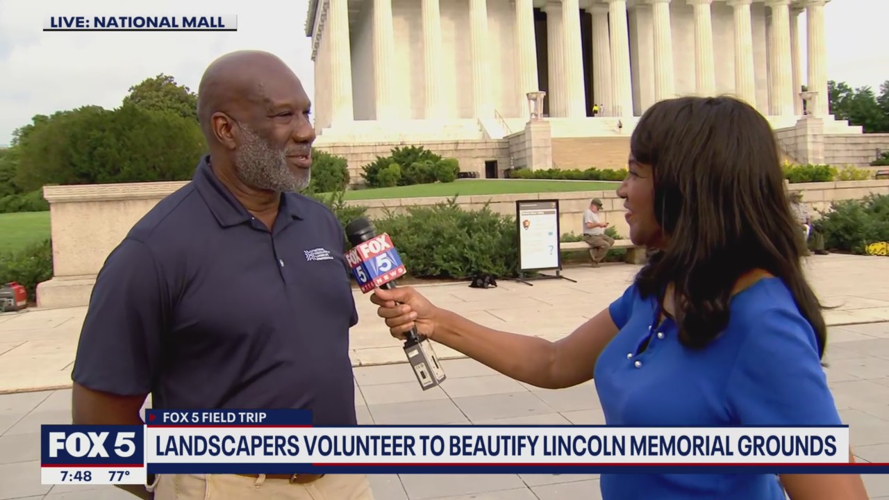 FOX 5 Field Trip: Landscapers volunteer to beautify area near Lincoln Memorial