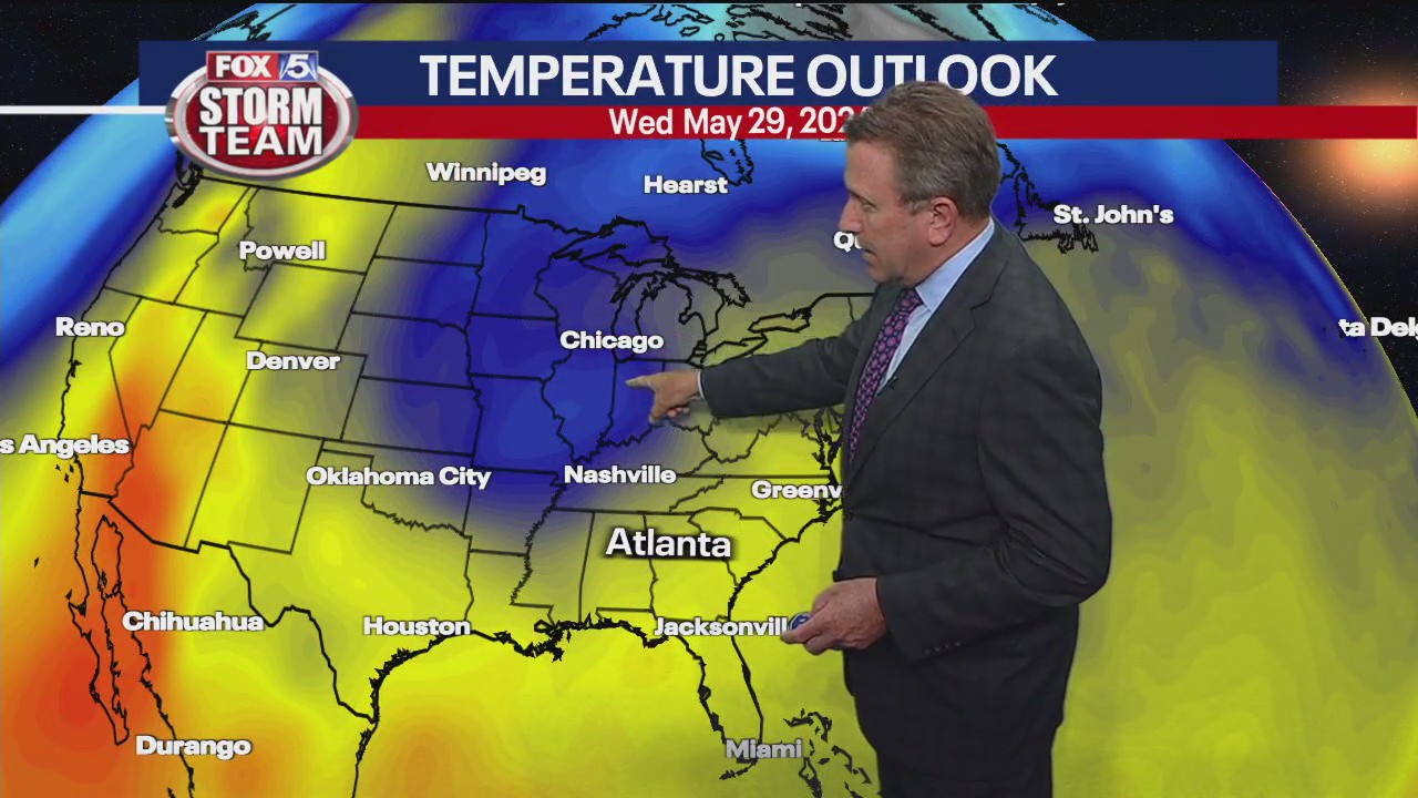 Monday afternoon forecast