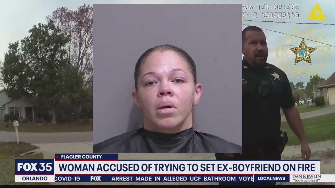 Woman accused of trying to set ex-boyfriend, house on fire