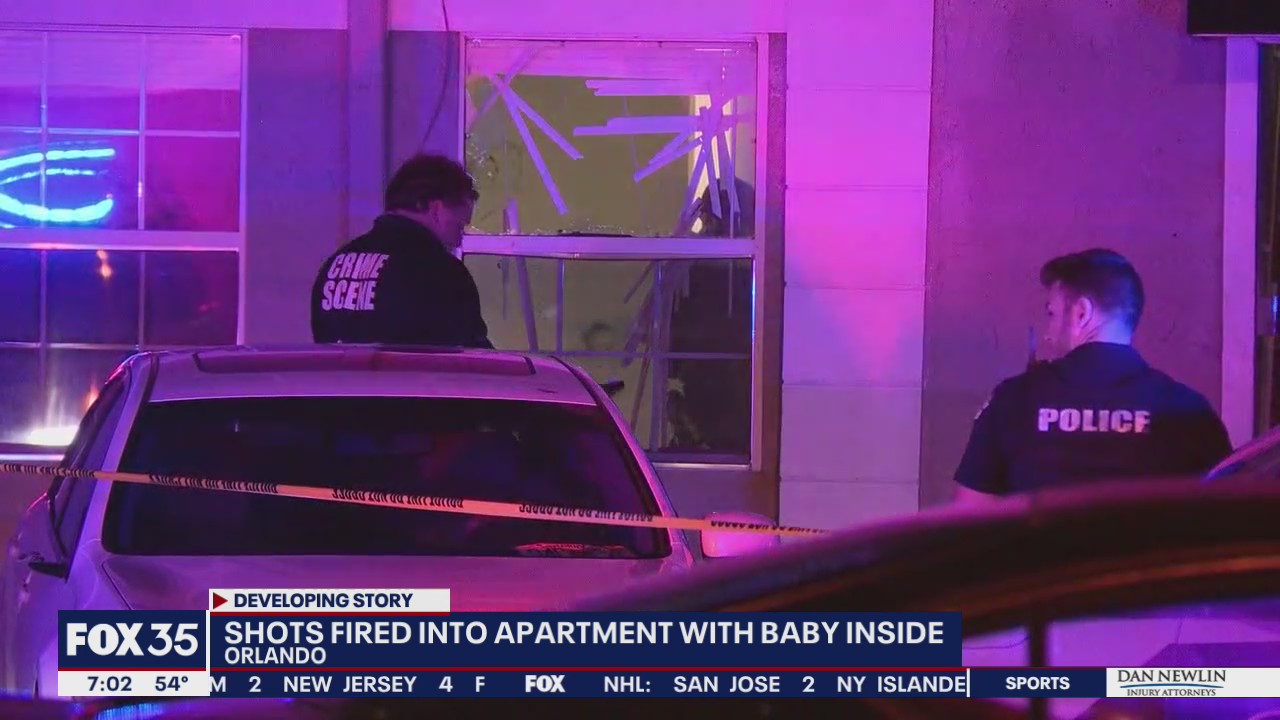Shots fired into Orlando apartment with baby inside