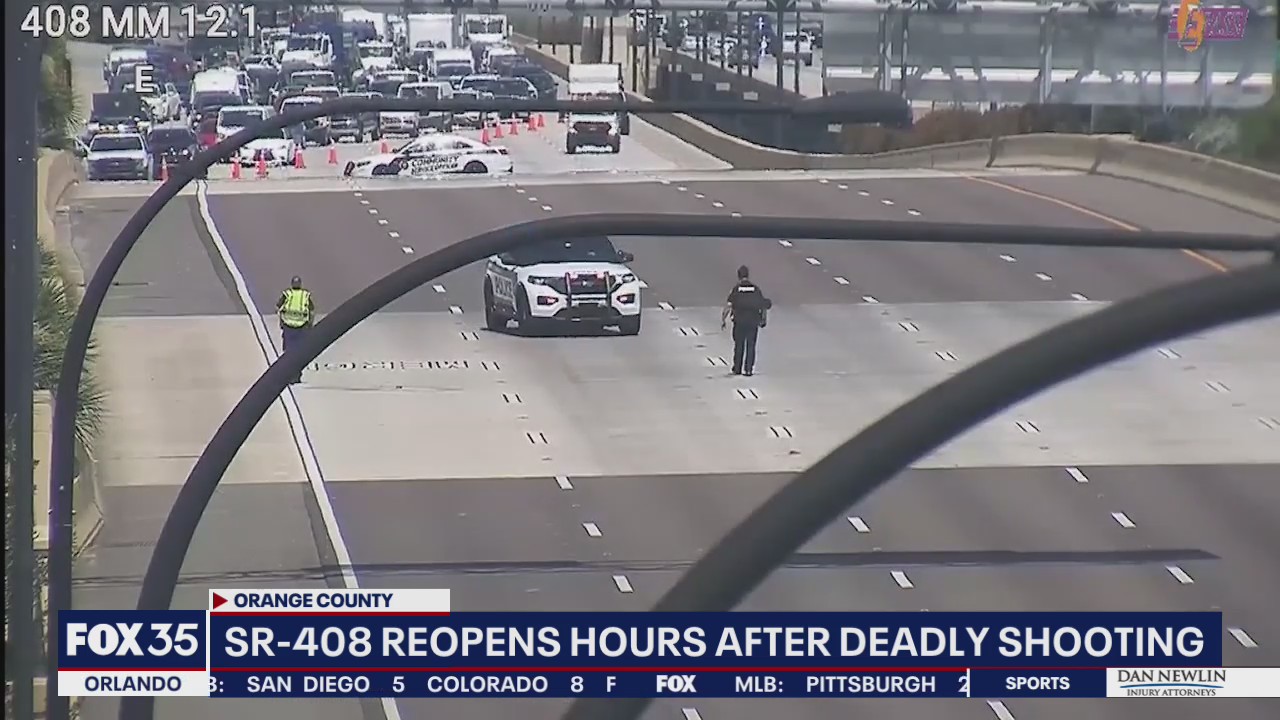 State Road 408 reopens hours after deadly shooting