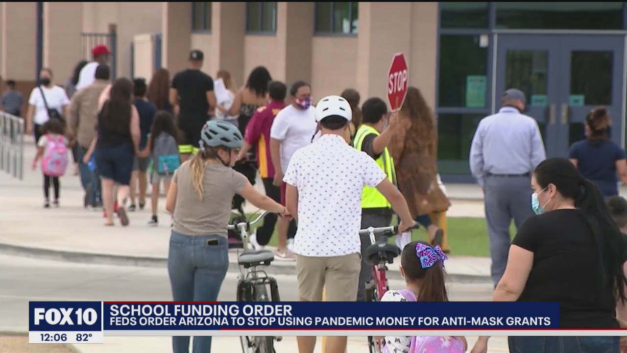 Feds say Arizona can’t use COVID-19 money for anti-mask grants